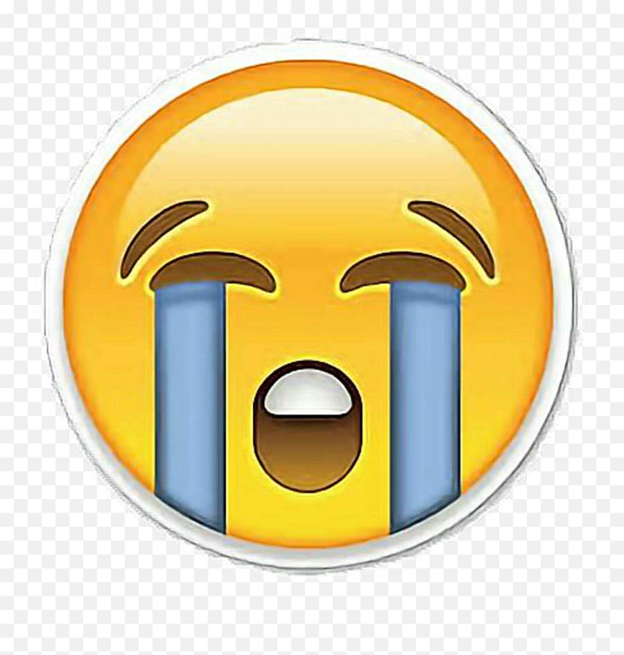 Download Loudly Crying Face Emoticon - Transparent Background Cries Emoji,Crying Face Emoji
