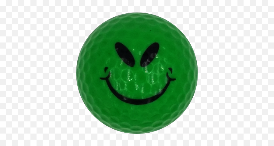 Alien Smile Novelty Golf Balls - Happy Emoji,Golf Ball Emoticon
