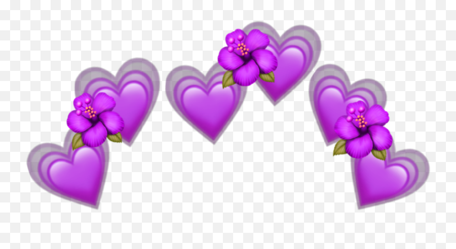 Purple Heart Hearts Emoji Sticker By - Girly,Pruple Heart Emoji