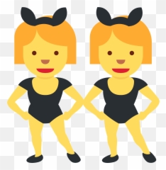 Women With Bunny Ears Emoji Clipart,Women Emoji