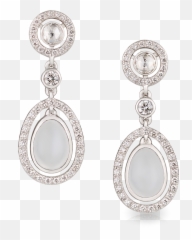 White Gold Moonstone Earrings - Solid Emoji,Faberge Emotion Rings Price