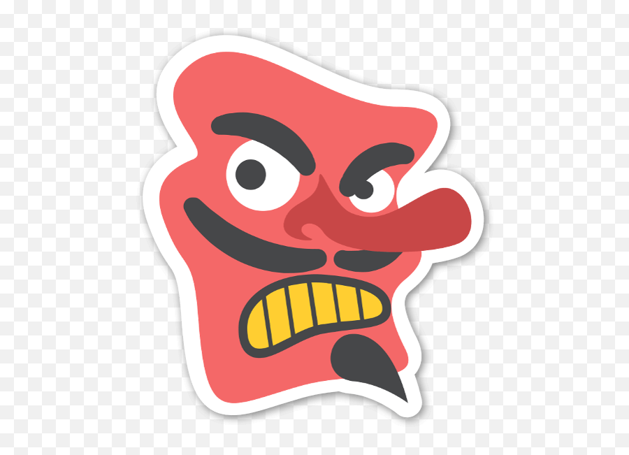 Japanese Goblin Sticker - Japanese Goblin Logo Emoji,Tengu Emoji