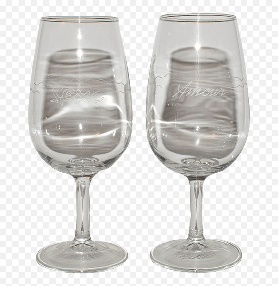 Love U0026 Sex Wine Glasses - Champagne Glass Emoji,Emoticon Drinking Glasses
