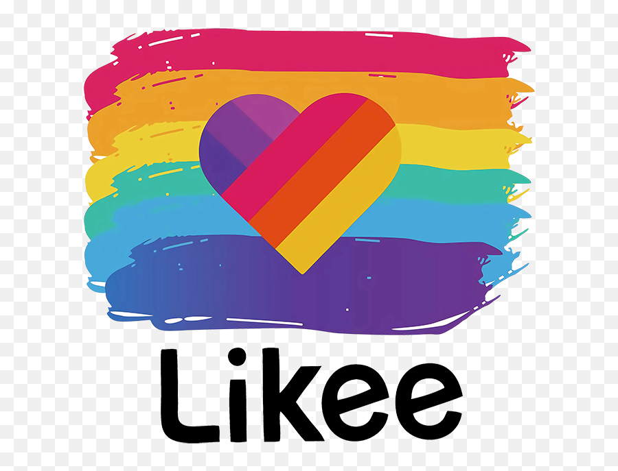 Likee App Patches Sticker On Clothes Heat - Sensitive Diy Women Tshirt Hoodies Iron On Transfers For Clothing Rainbow Heart Patch Logo Like App Png Emoji,Diy Emoji Shirt