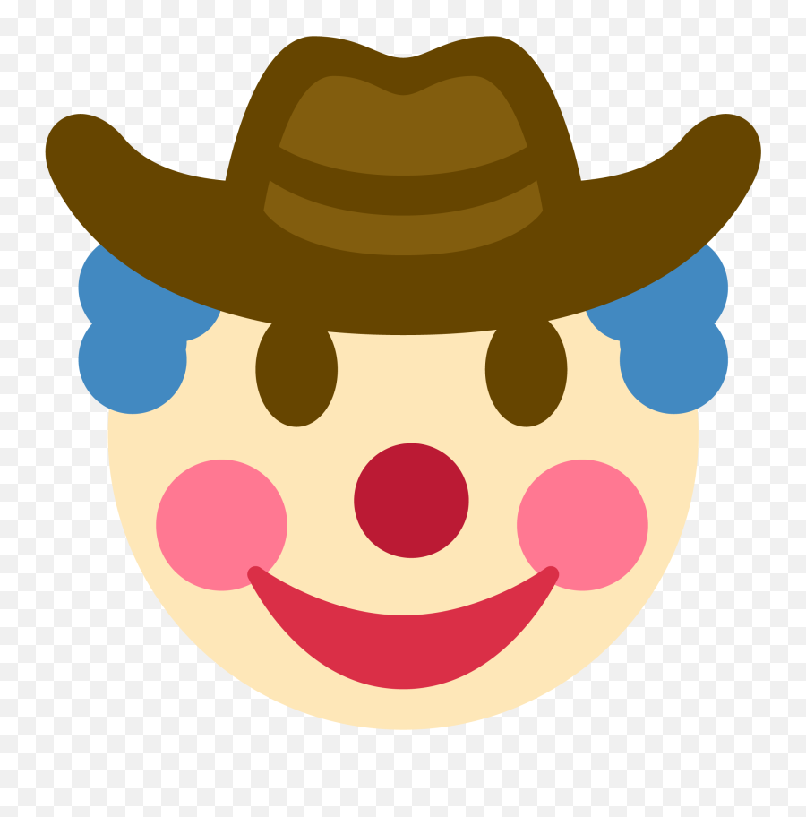 Cowboy Emojis - Clown Emoji Discord Transparent,Cowboy Emoji