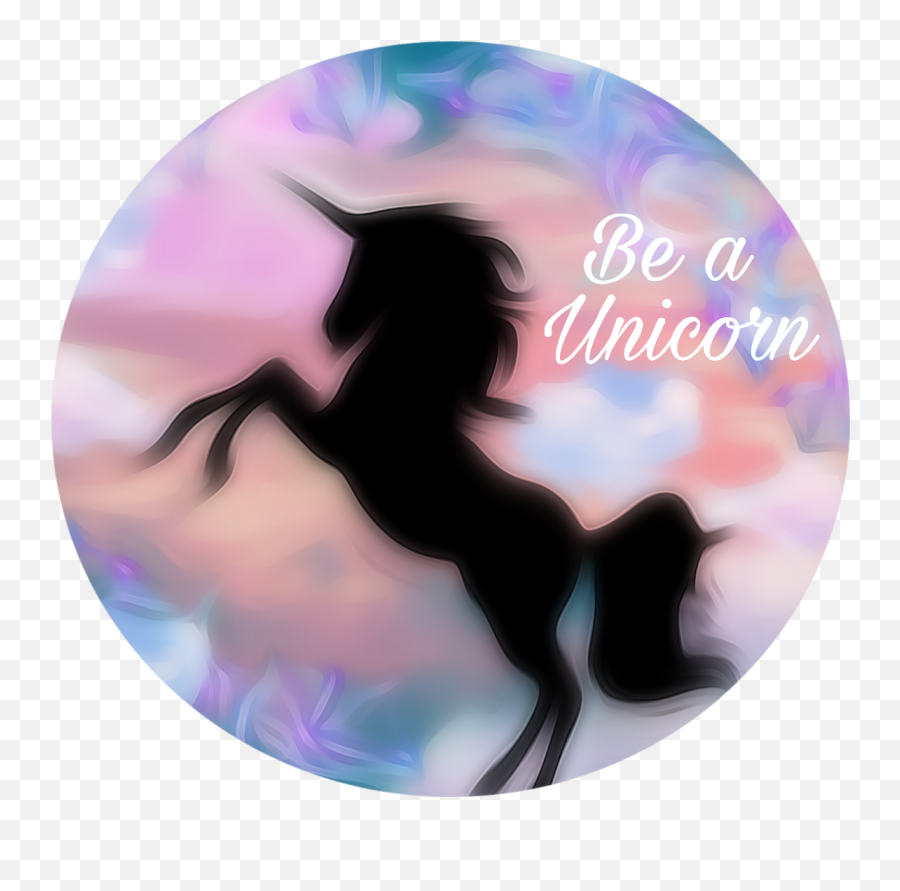 Unicorn Picsart Sticker - Unicorn Emoji,Unicorn Emoji Silhouette