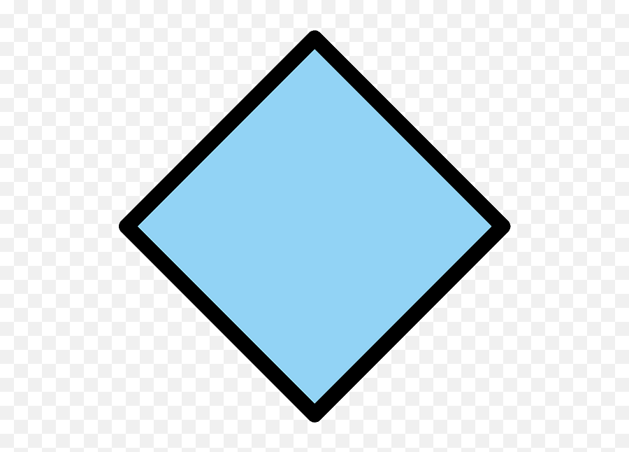 Large Blue Diamond - Horizontal Emoji,Blue Emoji