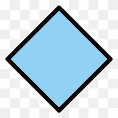 Large Blue Diamond - Horizontal Emoji,Blue Emoji