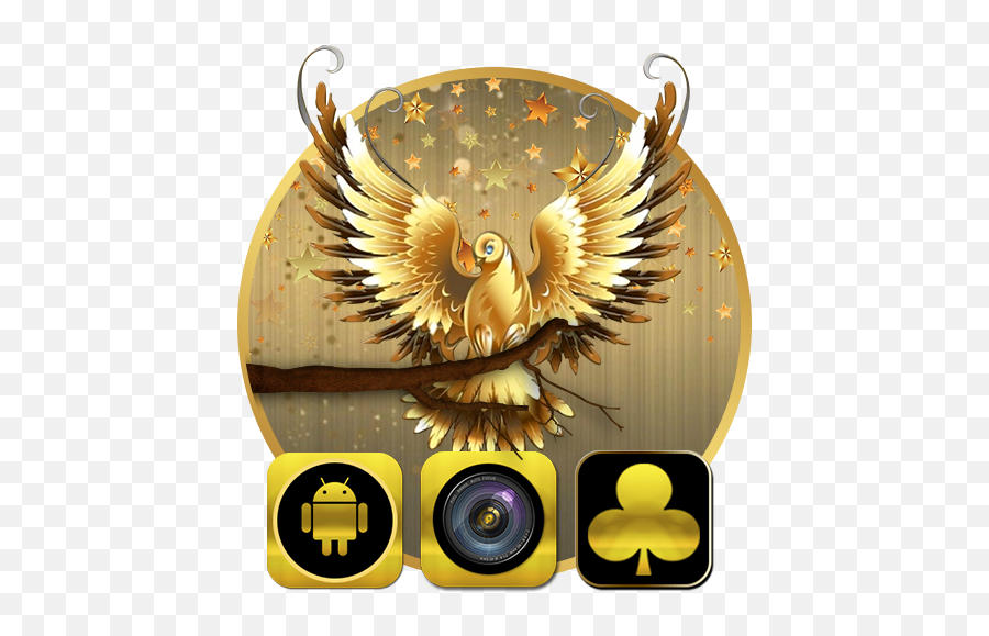 Luxury Golden Eagle Theme - True Eagles Emoji,:thegoldeneagle: Emoticon