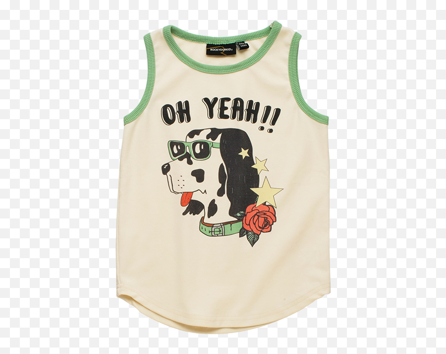 Rock Your Baby Oh Yeah Singlet - Sleeveless Emoji,Oh Yeah Emoji