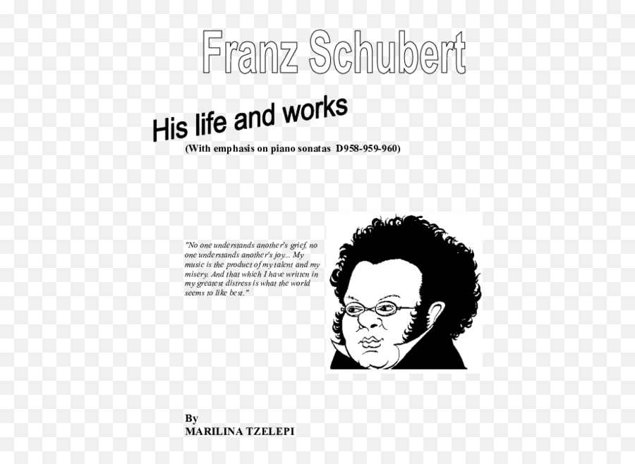 His Life And Works - Hair Design Emoji,Schubert Book Emotions