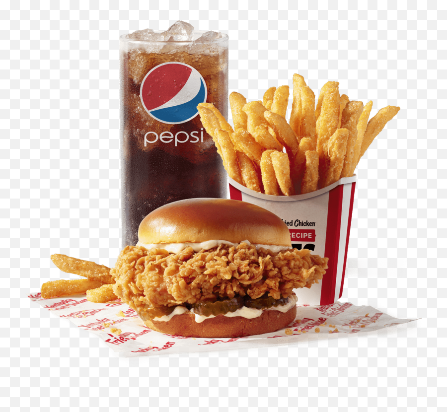 World Famous Fried Chicken - Kfc Chicken Sandwich Combo Emoji,Wendy's Spicy Sandwich Emoji