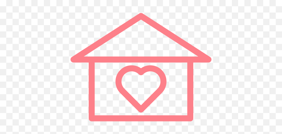 House Love Heart Free Icon Of Love And Valentines Day Icons - House Icon Png Pink Emoji,Coracao Amor Emoticon