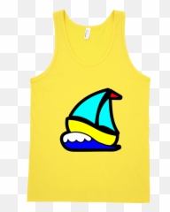 Sailing Boat Fine Jersey Tank Top - Tank Top Clip Art Emoji,Sailing Emoticon