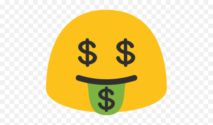 Cara Con Ojos Con Símbolo Del Dólar Y Lengua De Dinero Emoji,Emoticon De Dedos Cruzados