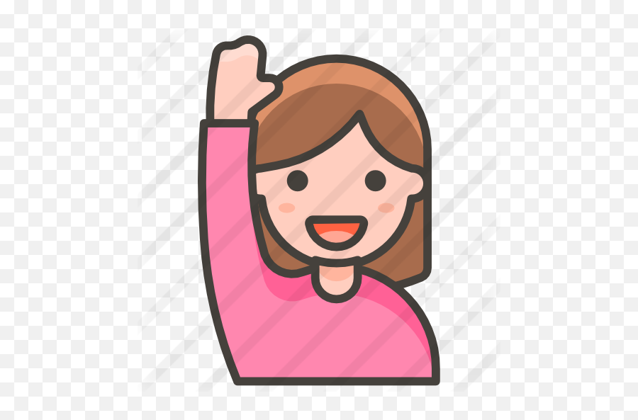 Salute - Cartoon Person With Hand Raised Emoji,Saluting Emoji