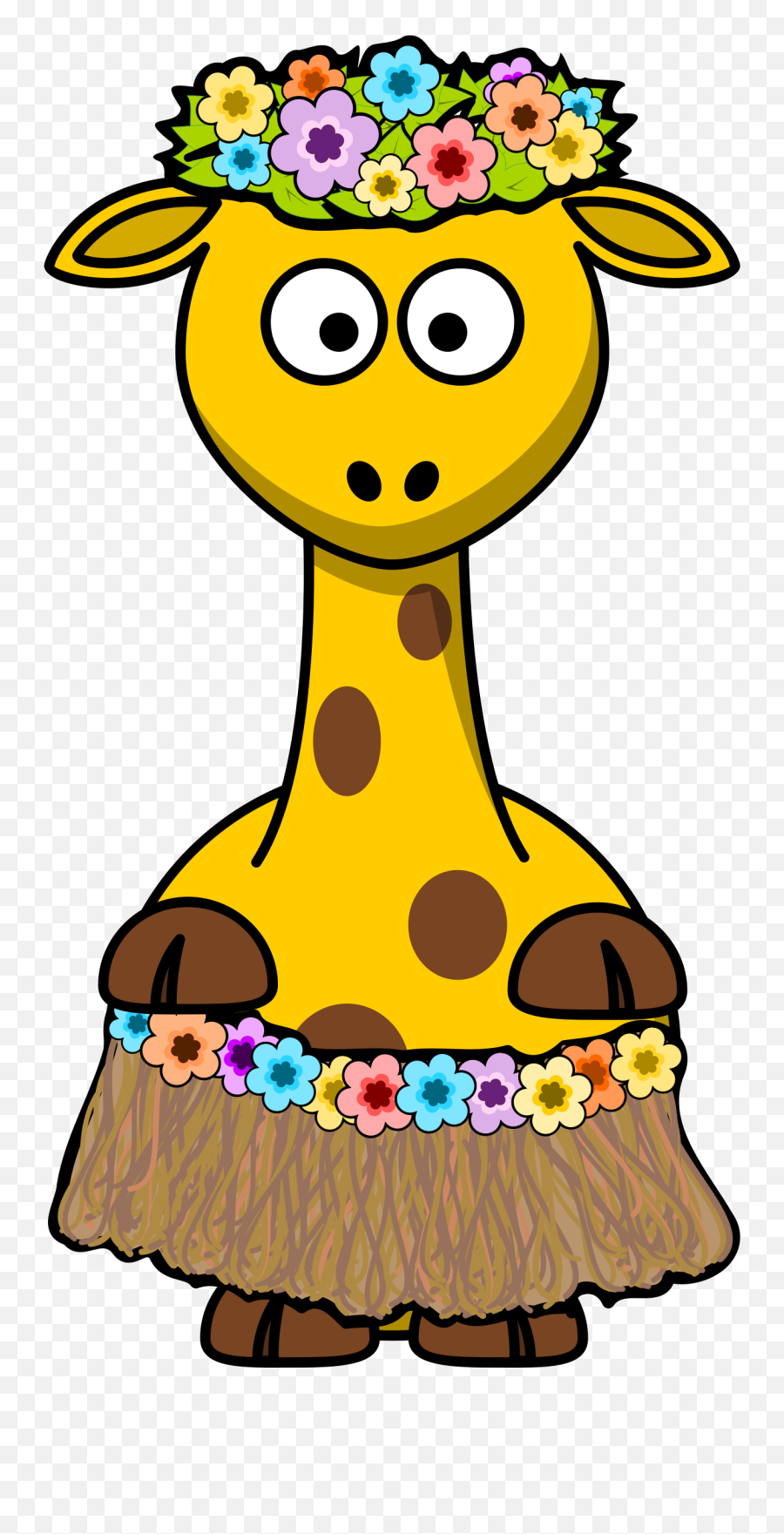Hi Clipart Animal Hawaiian Hi Animal Hawaiian Transparent - Cartoon Giraffe Emoji,Hawaiian Emojis