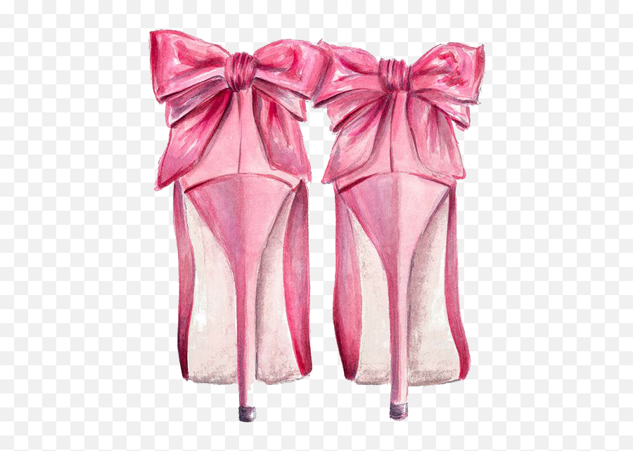 Download Fashion Wallpaper Illustration Shoe Chanel High - Pink High Heels Illustration Emoji,High Heel Emoticon Facebook
