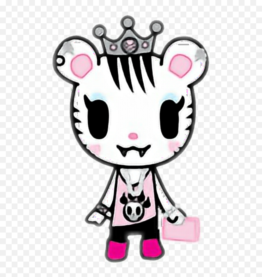 Tiger Pink Sweet Queen Tokidoki Kawaii - Tokidoki White Tiger Girl Emoji,Candy Queen Emoji