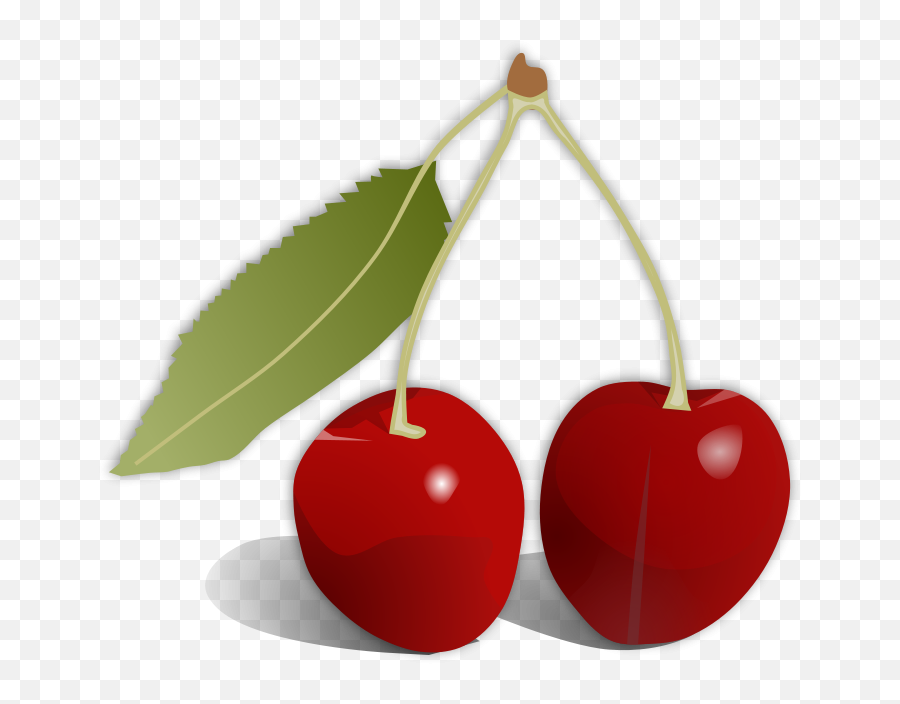 Two Cherries Clip Art Image - Svg Vector Free Cherry Clipart Svg Emoji,Emoji Svg Cherry