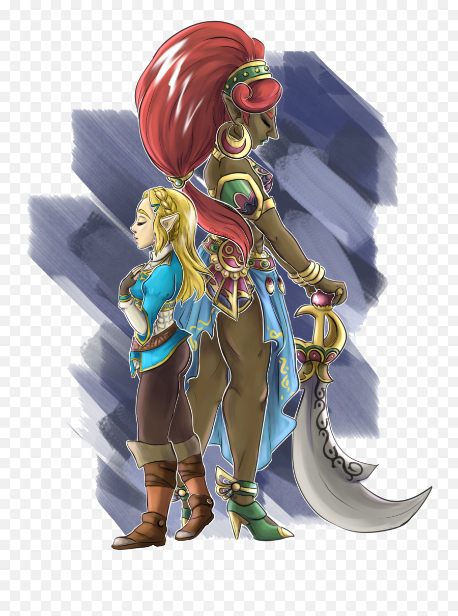 Urbosa Png File Png Mart - Zelda And Urbosa Emoji,Botw Emoji