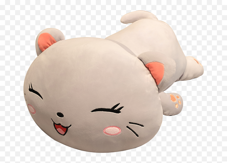 Cat Stuffed Animal Kawaii Lying Cat Plush Toys Cute Cat Doll Lovely Pillow Soft Cartoon Toys For Children Girls Christmas Gift Emoji,Puppy Emoji Alibaba