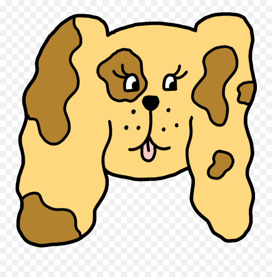 Dog Cartoon Sticker By Pey Chi For Ios Android Giphy Cute - Big Emoji,Dog Emoji Android