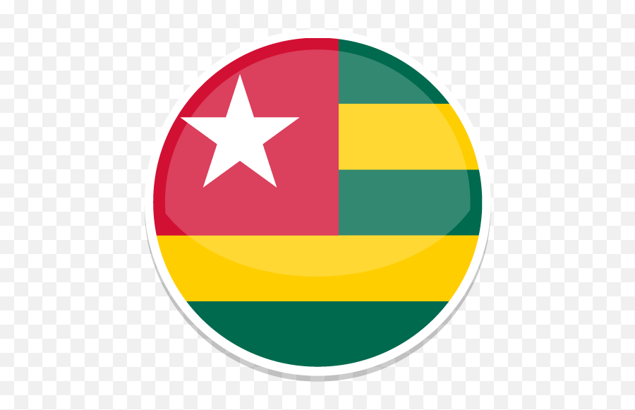 Togo Flag Flags Free Icon Of Round World Flags Icons Emoji,Drapeau France Emoticon