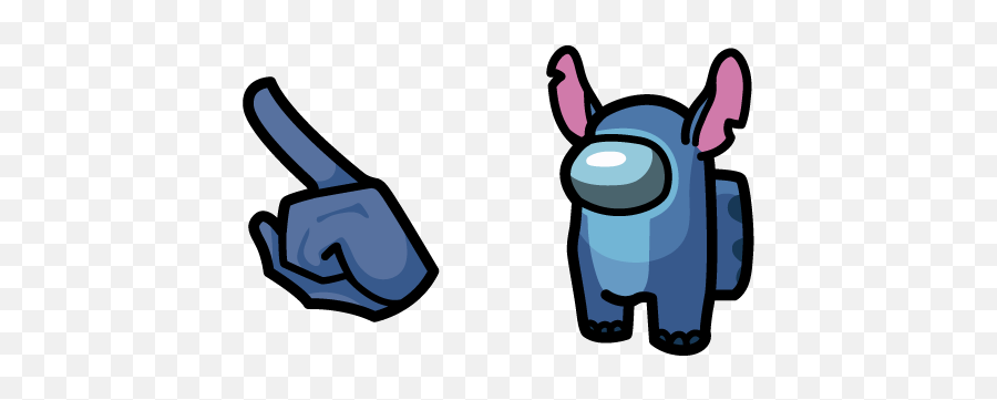 Among Us Stitch Character Cursor U2013 Custom Cursor Emoji,How To Draw A Stich Emojis