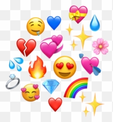 Emoji Coração Sticker By Beatriz Sousa Freitas Lima - Emoji Coração,Editor De Emojis