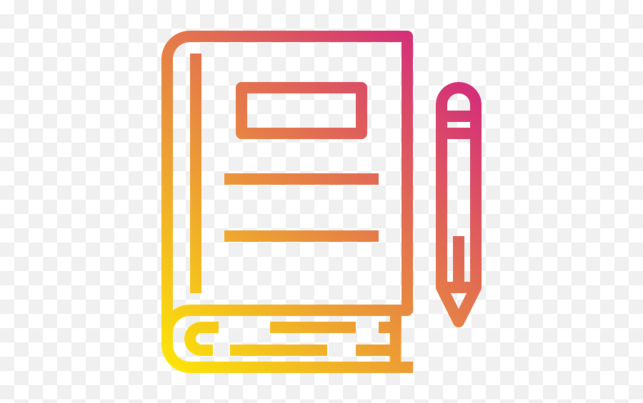Book Icon Of Gradient Style - Available In Svg Png Eps Ai Vertical Emoji,Emoji Novel