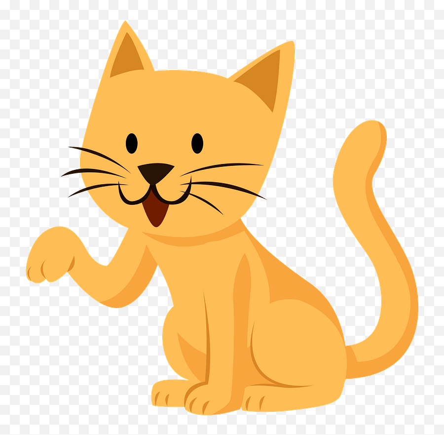 Friendly Ginger Cat Clipart Free Download Transparent Png - Cartoon Cat Transparent Background Emoji,Ginger Emoji