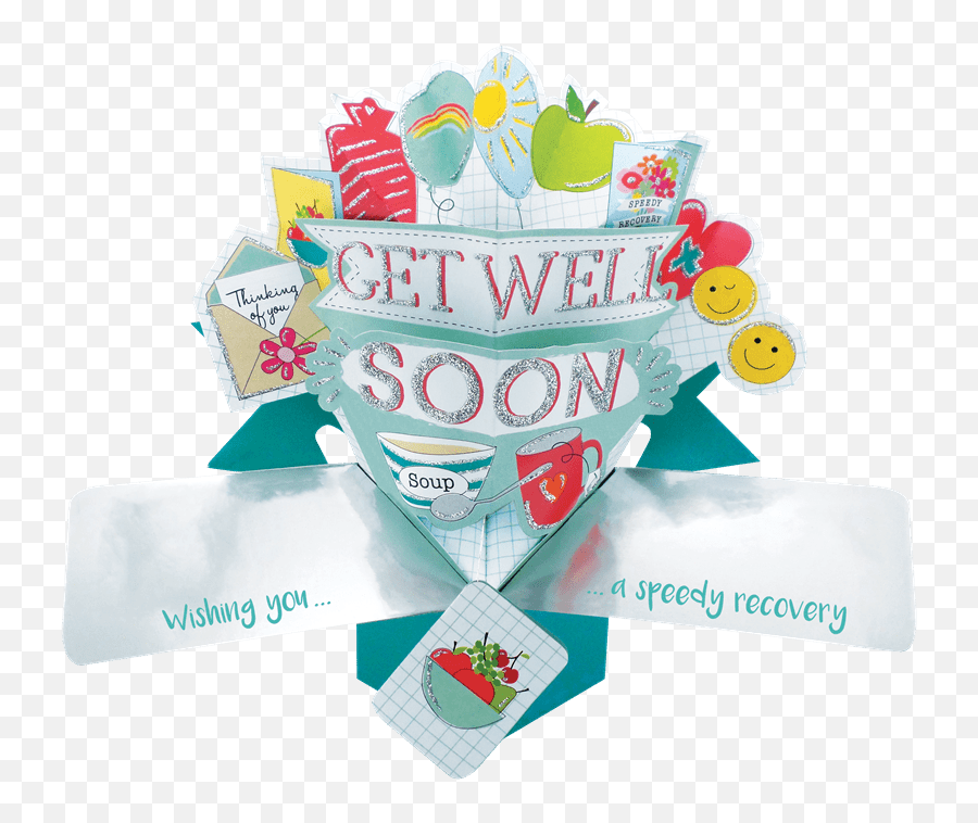 Get Well Soon Pop Up Greeting Card Cards - Cute766 Card 3d Get Well Soon Emoji,Get Better Soon Emoji