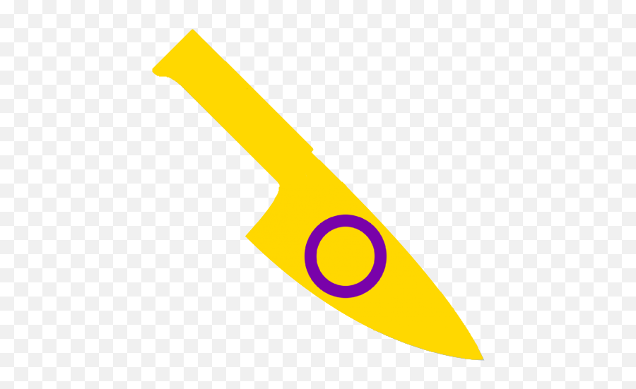 Intersexknife - Horizontal Emoji,Intersex Emoji