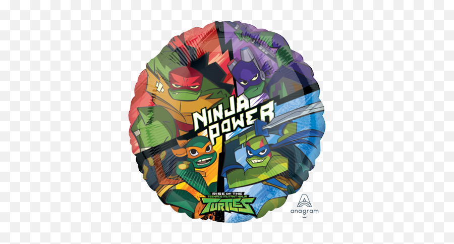 Teenage Mutant Ninja Turtles Foil Balloon - Rise Of The Teenage Mutant Ninja Turtles Theem Png Emoji,Ninja Emoji Png