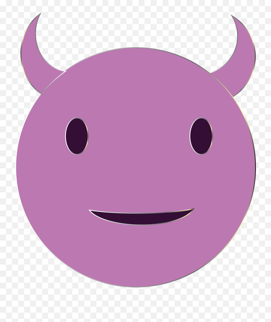 Smiling Demon Devil Emoji - Happy,Devil Emoji