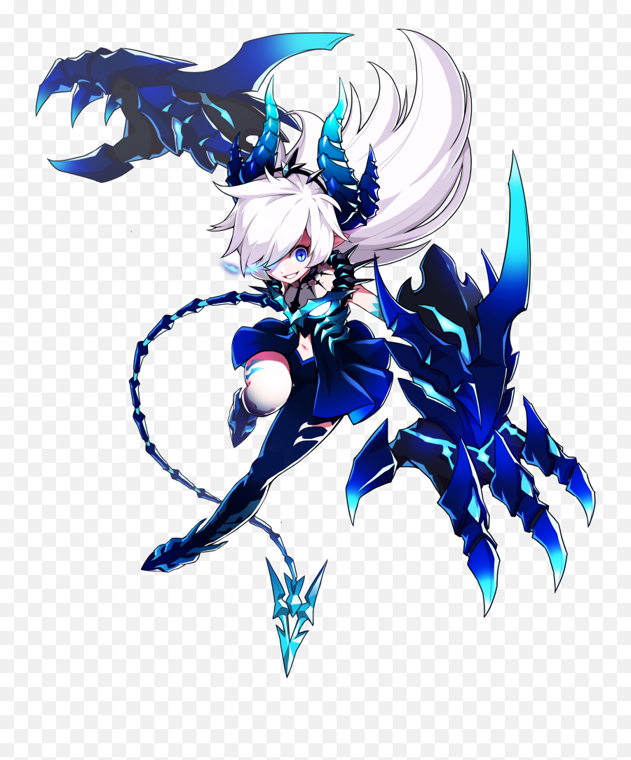 300 2021 - Demon Anime Dragon Girl Emoji,Elsword Emotion Commands