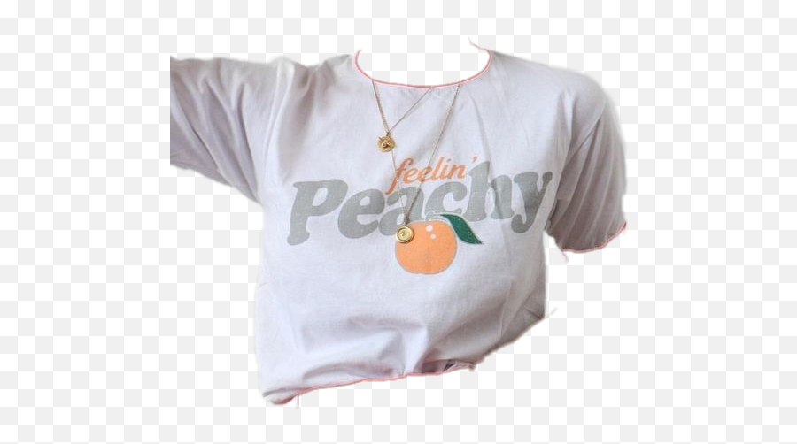 Peach Aesthetic Aestheticclothes Artsy - Clementine Emoji,Peach Emoji Top