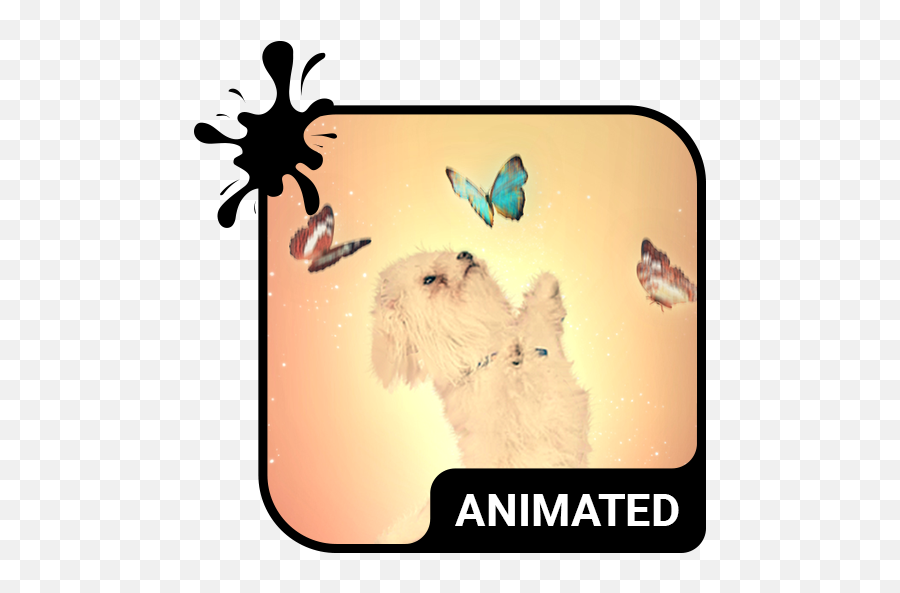 Playful Dog Animated Keyboard Live - Animase Akuarium Emoji,Westie Dog Emoticon