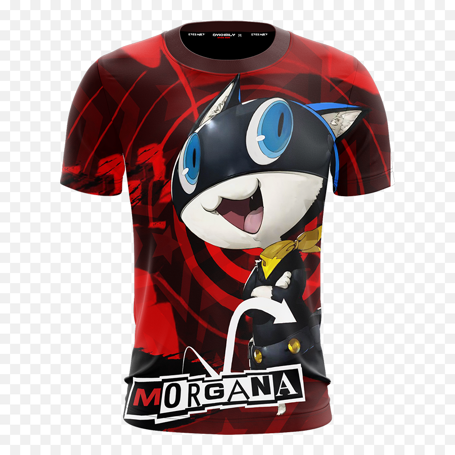 Persona 5 Morgana Unisex 3d T - Shirt U2013 Moveekbuddyshop Hellboy Logo T Shirt Emoji,Morgana Persona 5 Emoticon