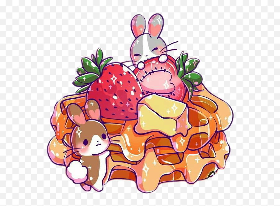 Cute Kawaii Cream Sugar Sticker - Dot Emoji,Cream The Rabbit Emojis