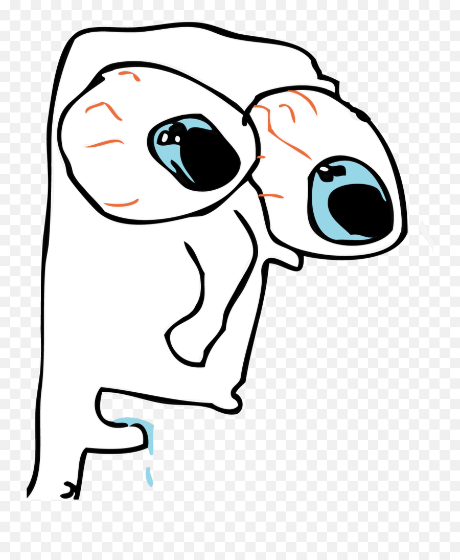 Crying Meme Face Png - Staring Rage Comic Face Emoji,Rage Ascii Emoticon