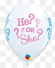 Baby He Or She Balloons - Balao He Or She Emoji,Balloon Column Emoji