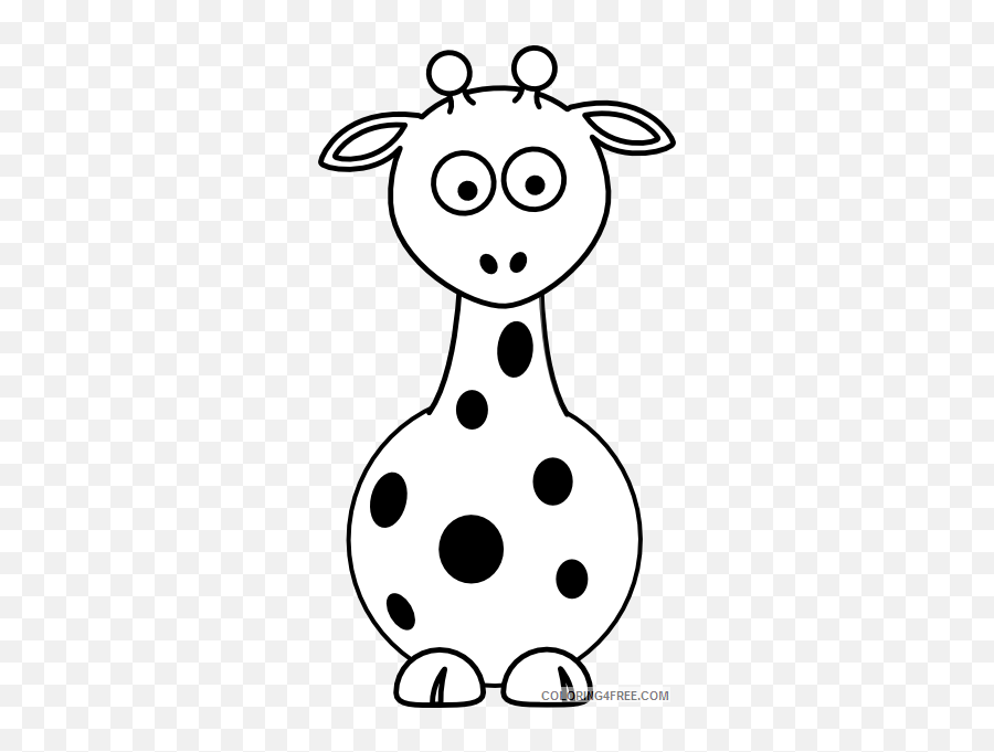 Baby Giraffe Coloring Pages Baby - Giraffe Spots Clipart Black And White Emoji,Coloring Faces Showing Different Emotions