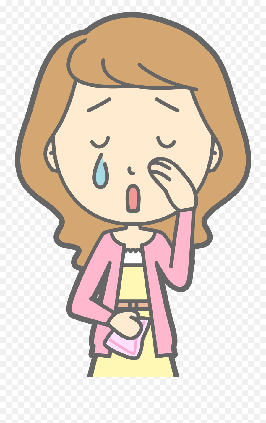 Crying Clipart Girl Broken Heart - Crying Girl Clipart Emoji,Crying Heart Emoji