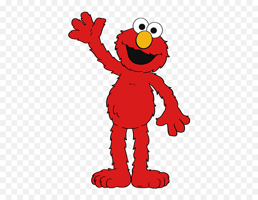 How To Draw Elmo From Sesame Street - Really Easy Drawing Emoji,Elmo Emoticon Png