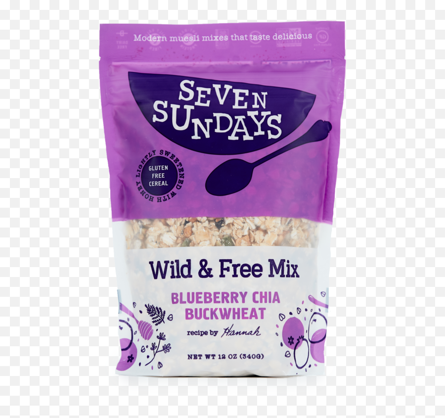 Buy Gluten Free Muesli - Seven Sundays Muesli Granola Blueberry Chia Buckwheat Emoji,Small Chia Pet Emoji