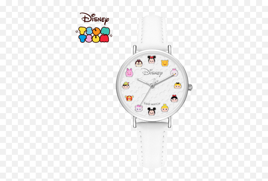 Disney Tsum Tsum Family U0026 Friends Character Women Watch - White Zgo Watch Tsum Tsum Emoji,Colored Girl Emoji Tsum Tsum