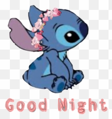 Stitch Goodnight Sticker - Cute Stitch Emoji,Saying Goodnight With Emojis