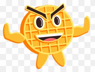 Pancake With Abs Character - Cartoon U0026 Caricature Happy Emoji,Emoticon Abs